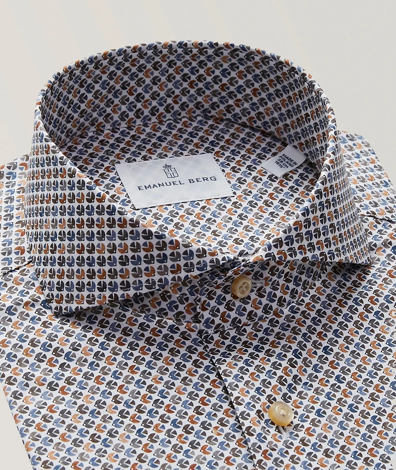 Marseille Printed Stretch-Cotton Shirt