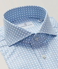 Harvard Geometric Luxury Twill Dress Shirt
