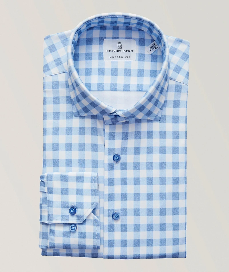 Byron Gingham Check 4Flex Dress Shirt