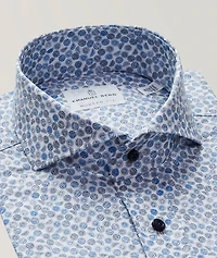 Marseille Printed Stretch-Cotton Dress Shirt