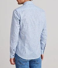 Marseille Printed Stretch-Cotton Dress Shirt