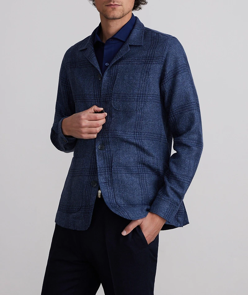 Dobby Check D-Constructed Shirt Jacket