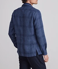 Dobby Check D-Constructed Shirt Jacket