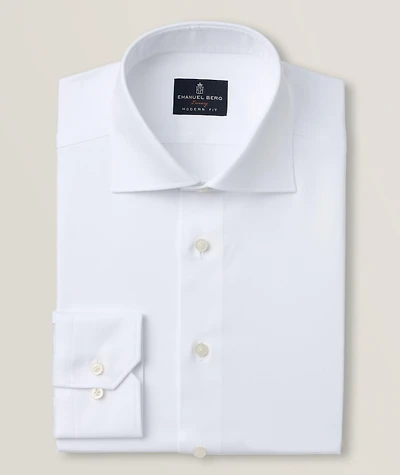 Modern-Fit Harvard Yoga Twill Dress Shirt