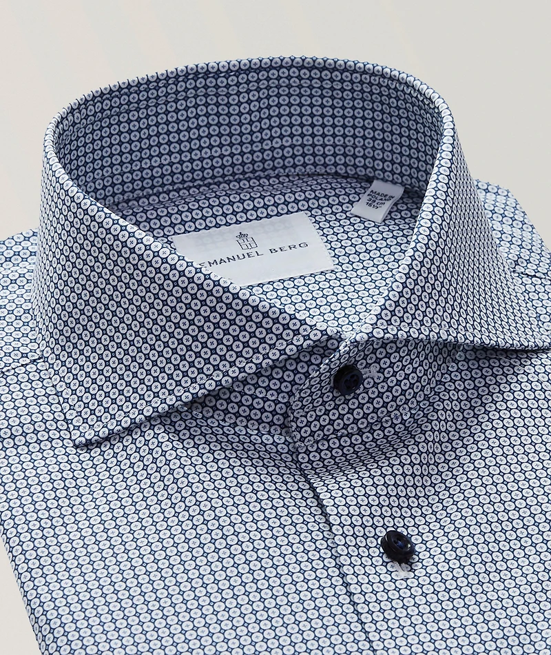 Harvard Geometric Luxury Dress Shirt