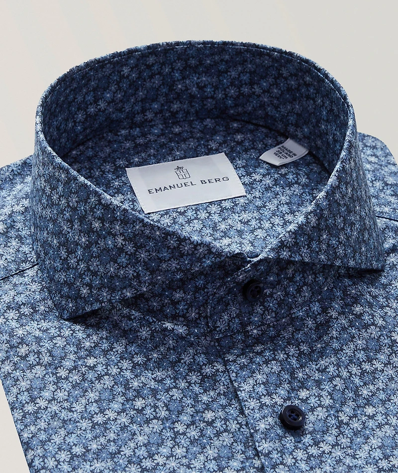 Marseille Printed Stretch-Cotton Shirt