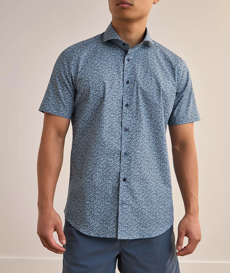 Marseille Printed Stretch-Cotton Shirt