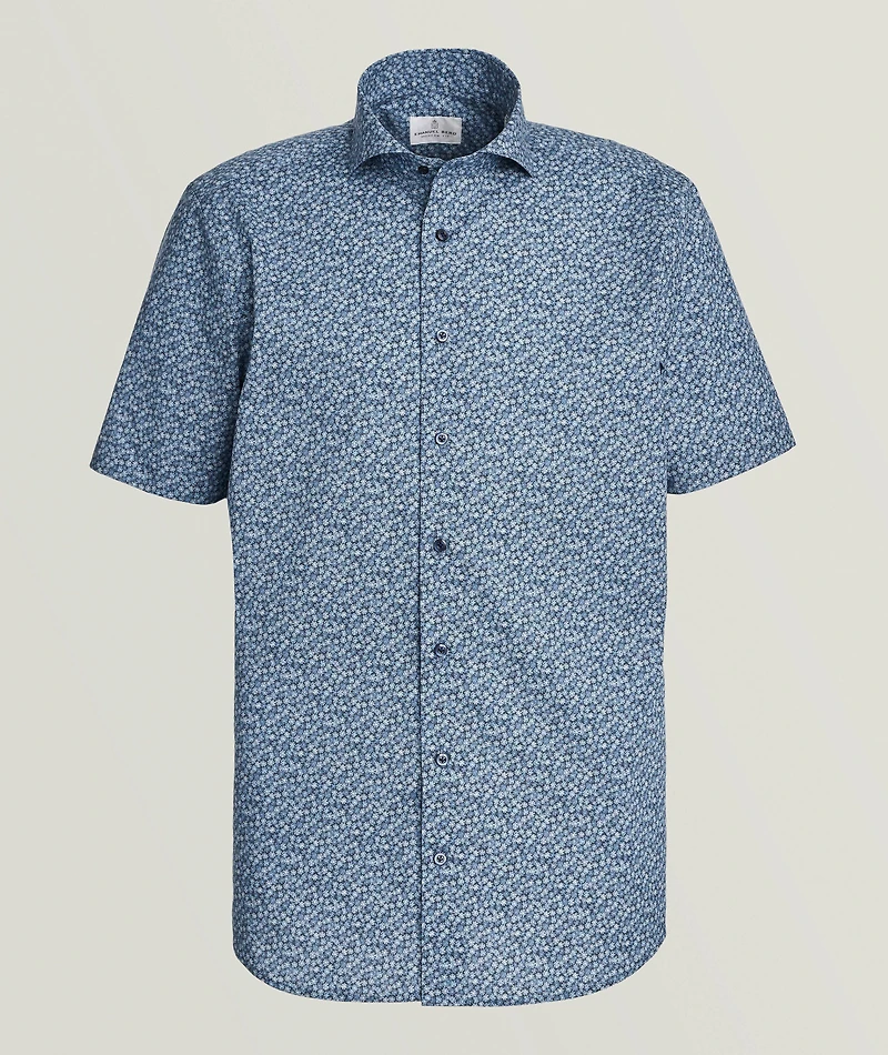 Marseille Printed Stretch-Cotton Shirt