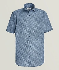 Marseille Printed Stretch-Cotton Shirt