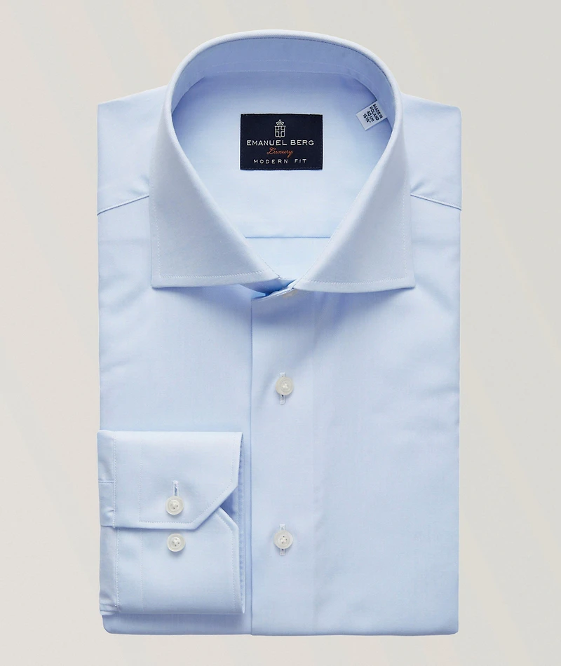 Modern-Fit Harvard Yoga Twill Dress Shirt