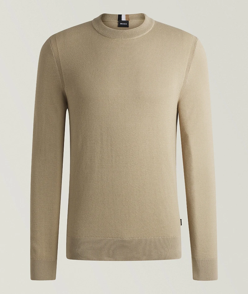 Ecaio Micro-Structured Cotton Sweater