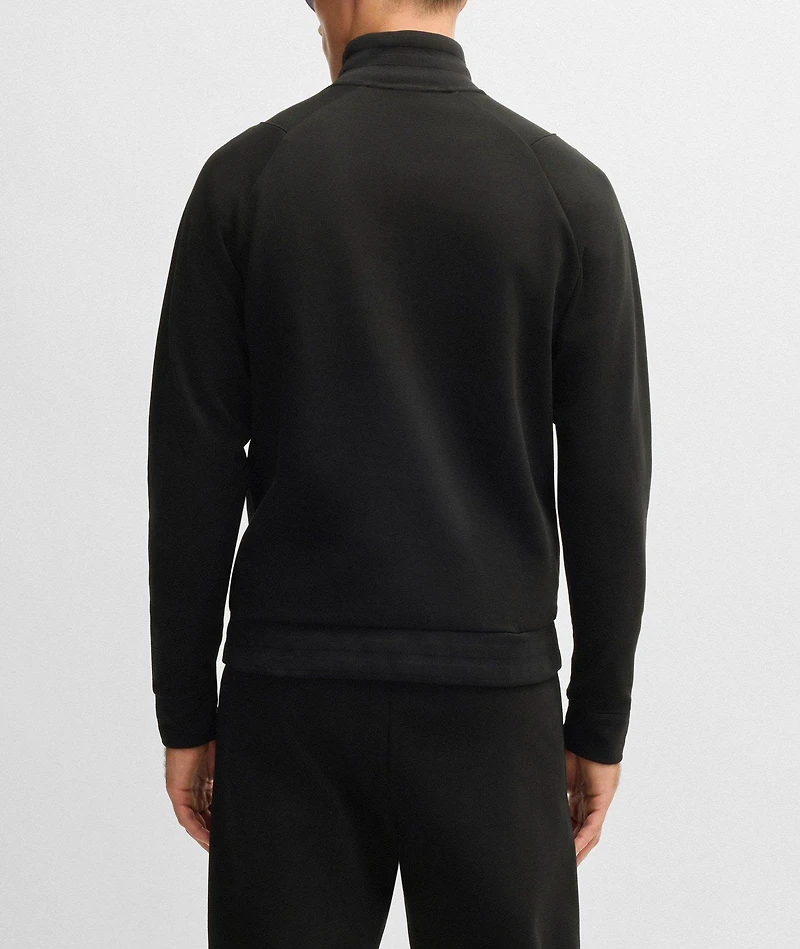 Cotton-Blend Quarter-Zip Sweatshirt