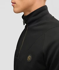 Cotton-Blend Quarter-Zip Sweatshirt