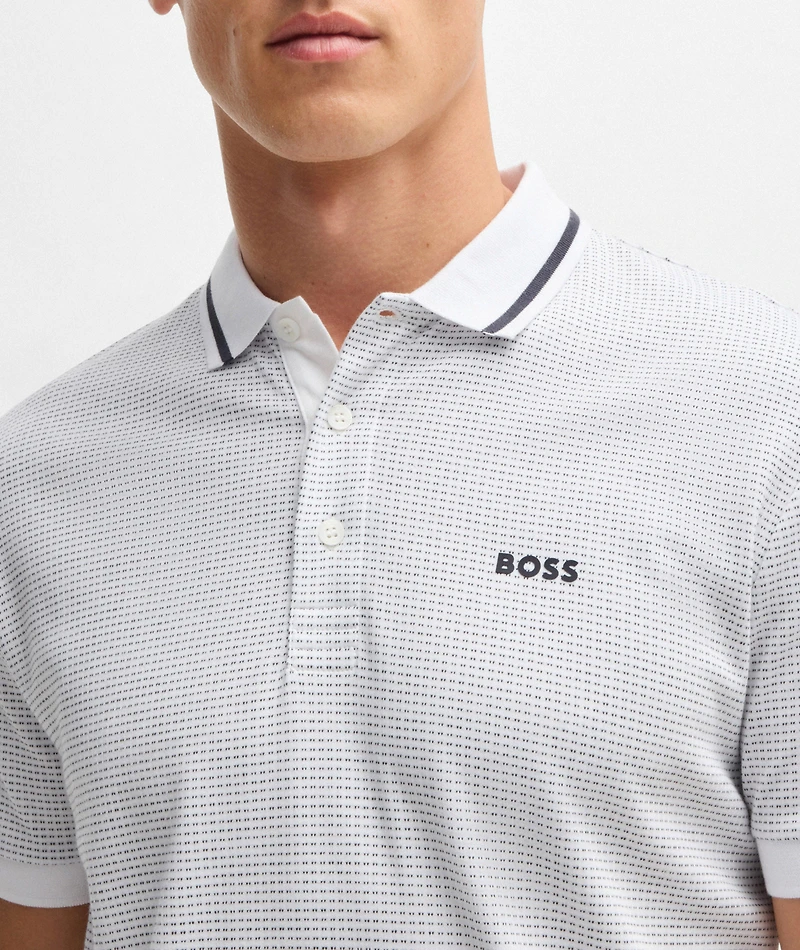 Paddy Tape Jacquard Cotton Polo