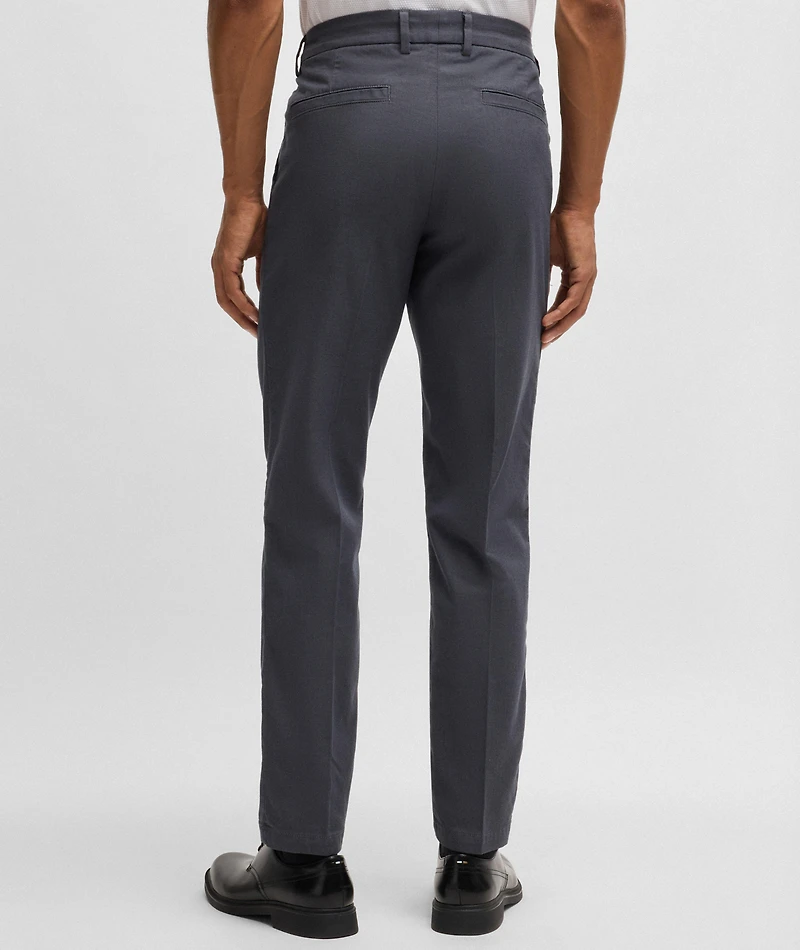 Kane Micro-Patterned Stretch-Cotton Pants