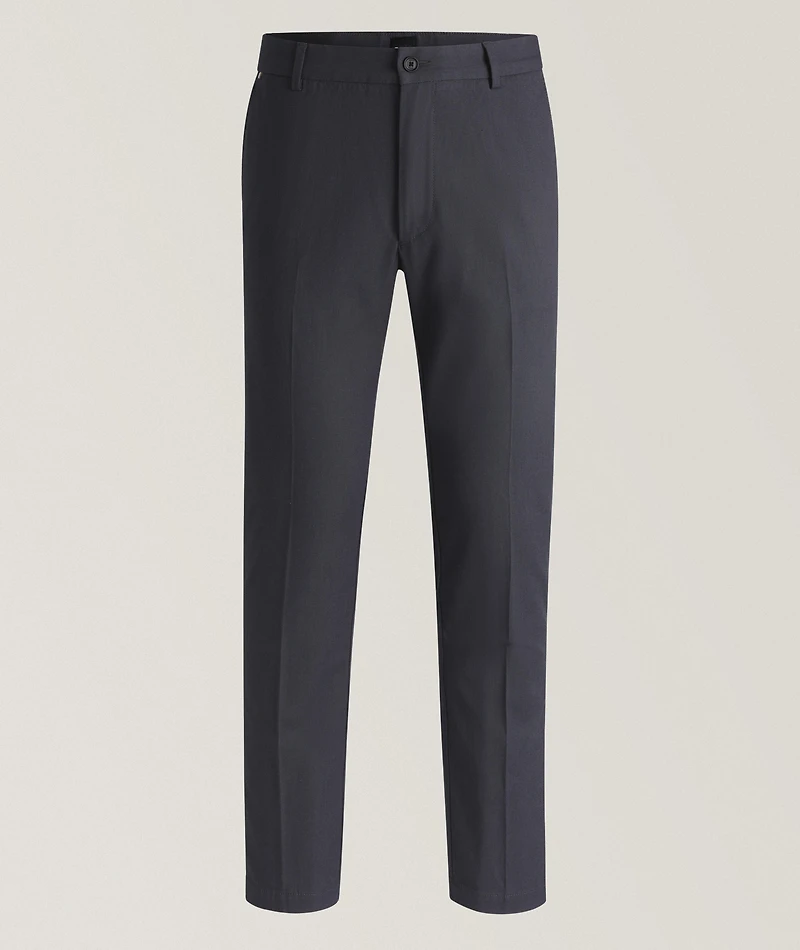 Kane Micro-Patterned Stretch-Cotton Pants