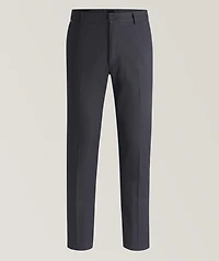 Kane Micro-Patterned Stretch-Cotton Pants