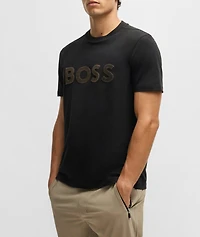 Logo Stretch-Cotton T-Shirt
