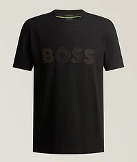 Logo Stretch-Cotton T-Shirt