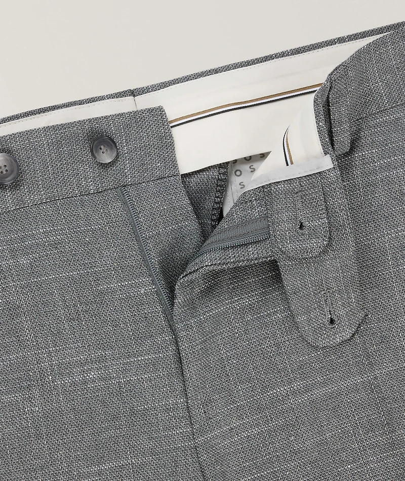 Slim-Fit Wool-Blend Dress Pants