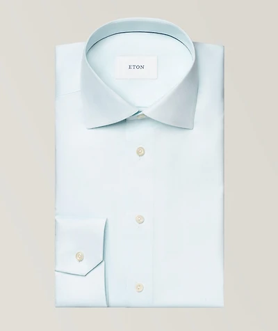 Slim-Fit Mélange Dress Shirt