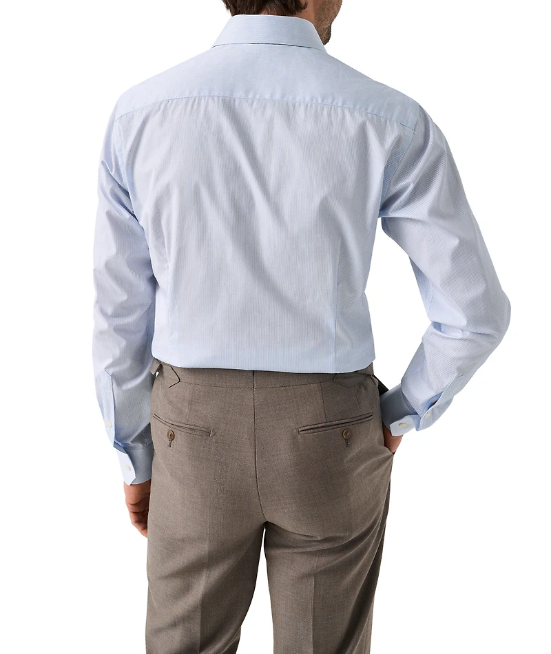 Slim-Fit Fine Stripe Twill Shirt