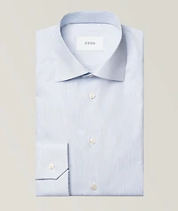 Slim-Fit Fine Stripe Twill Shirt