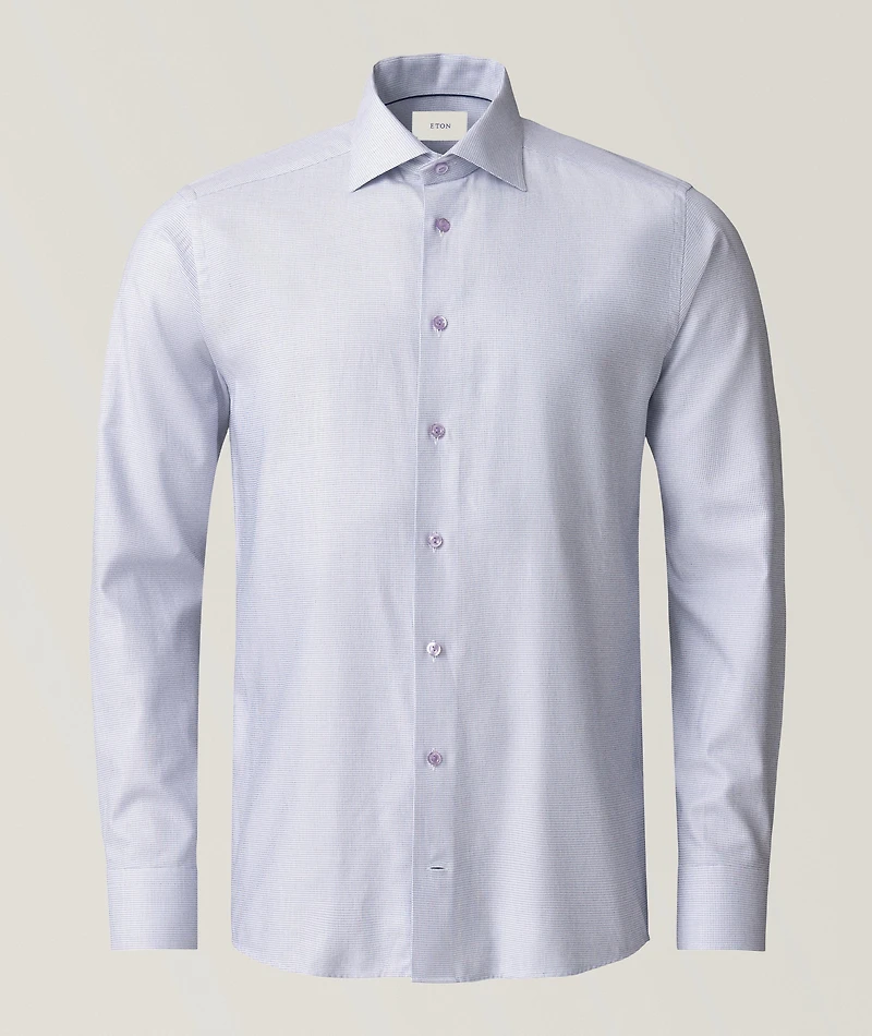 Slim-Fit Semi-Solid Shirt