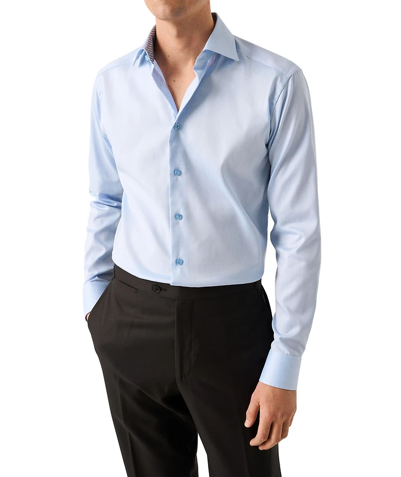 Slim-Fit Signature Twill Dress Shirt