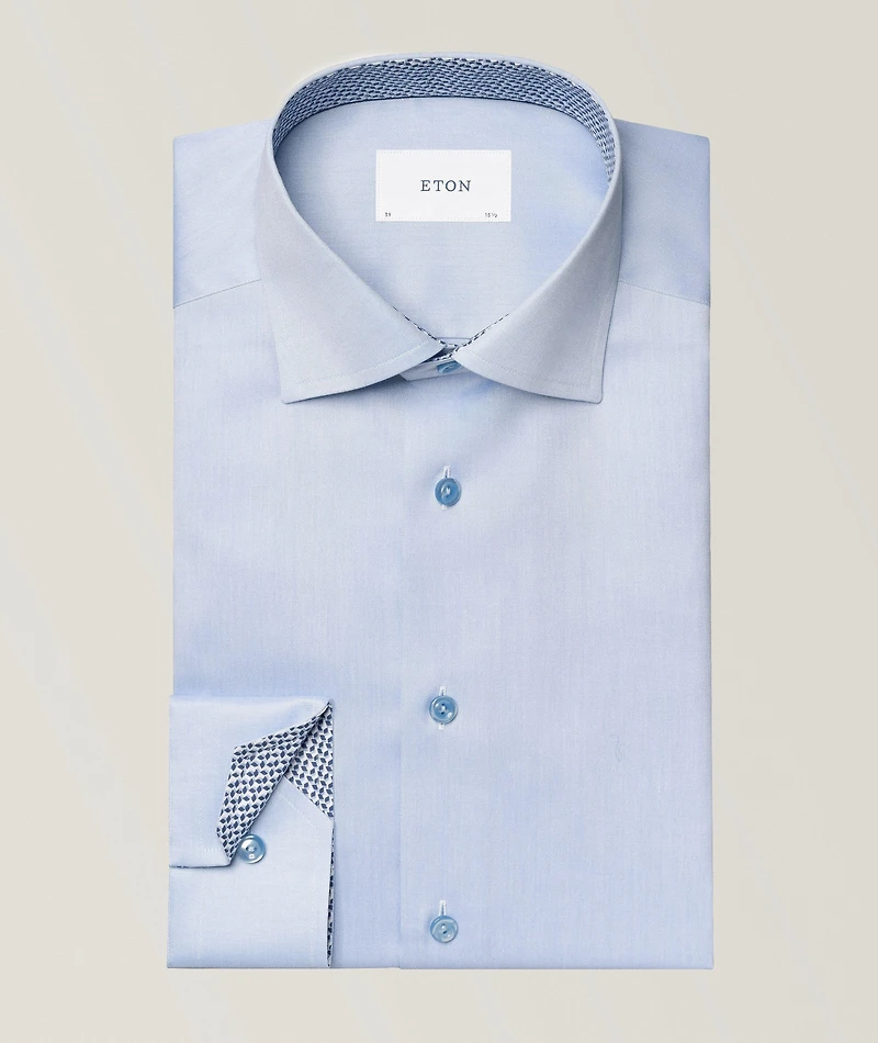 Slim-Fit Signature Twill Dress Shirt