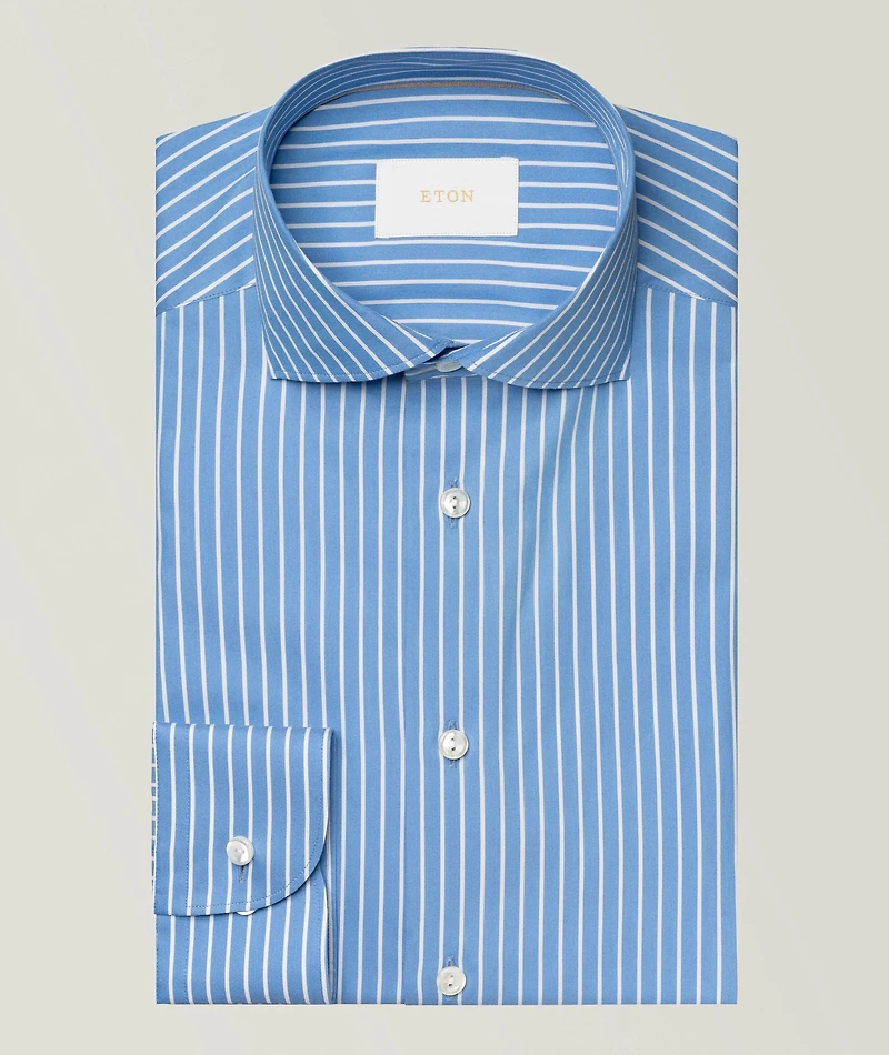 Contemporary-Fit Elevated Stripe Dress Shirt