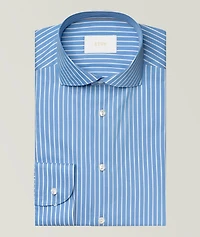Contemporary-Fit Elevated Stripe Dress Shirt