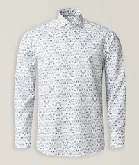 Slim-Fit Elevated Floral Dress Shirt