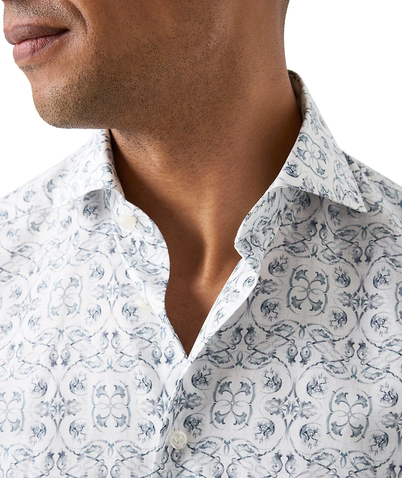 Slim-Fit Elevated Floral Dress Shirt