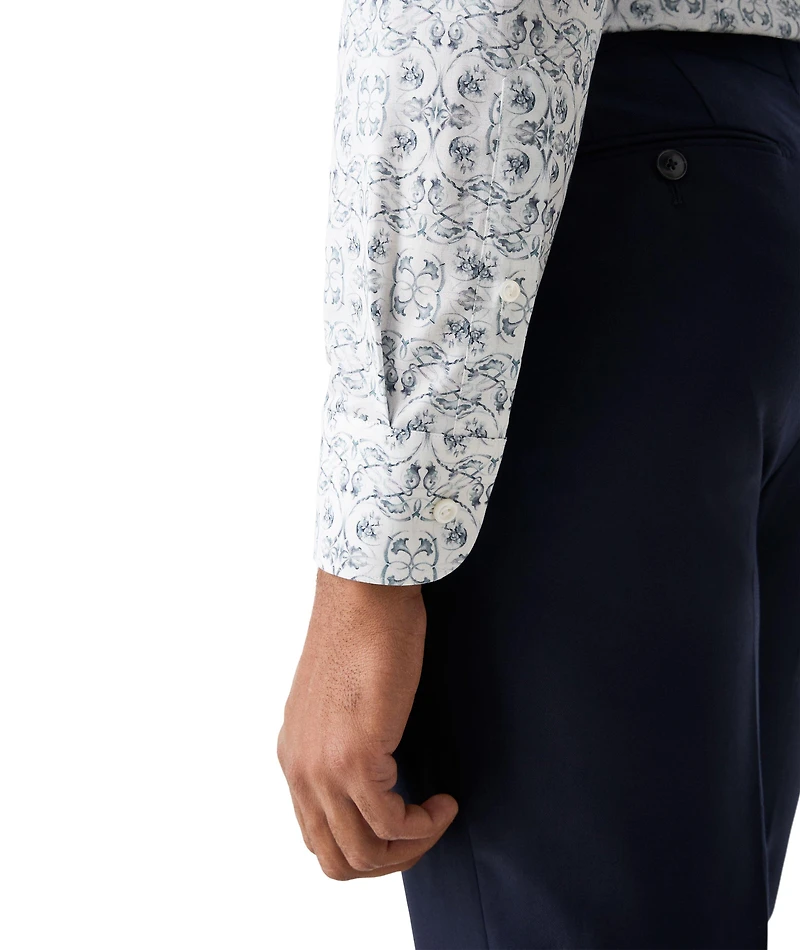 Slim-Fit Elevated Floral Dress Shirt