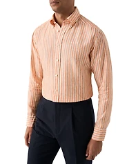 Contemporary-Fit Striped Linen Shirt