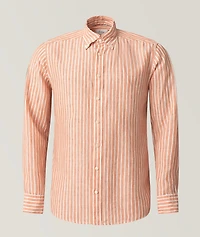 Contemporary-Fit Striped Linen Shirt