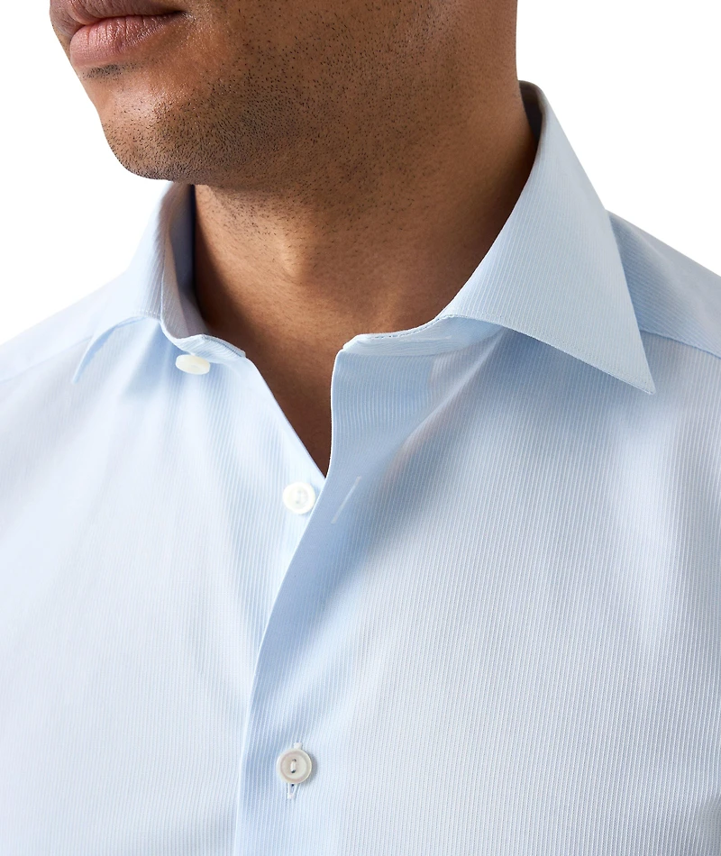 Slim-Fit Elevated Piqué Dress Shirt