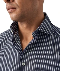 Slim-Fit Elevated Stripe Dress Shirt