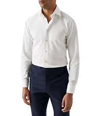 Contemporary-Fit Elevated Piqué Dress Shirt