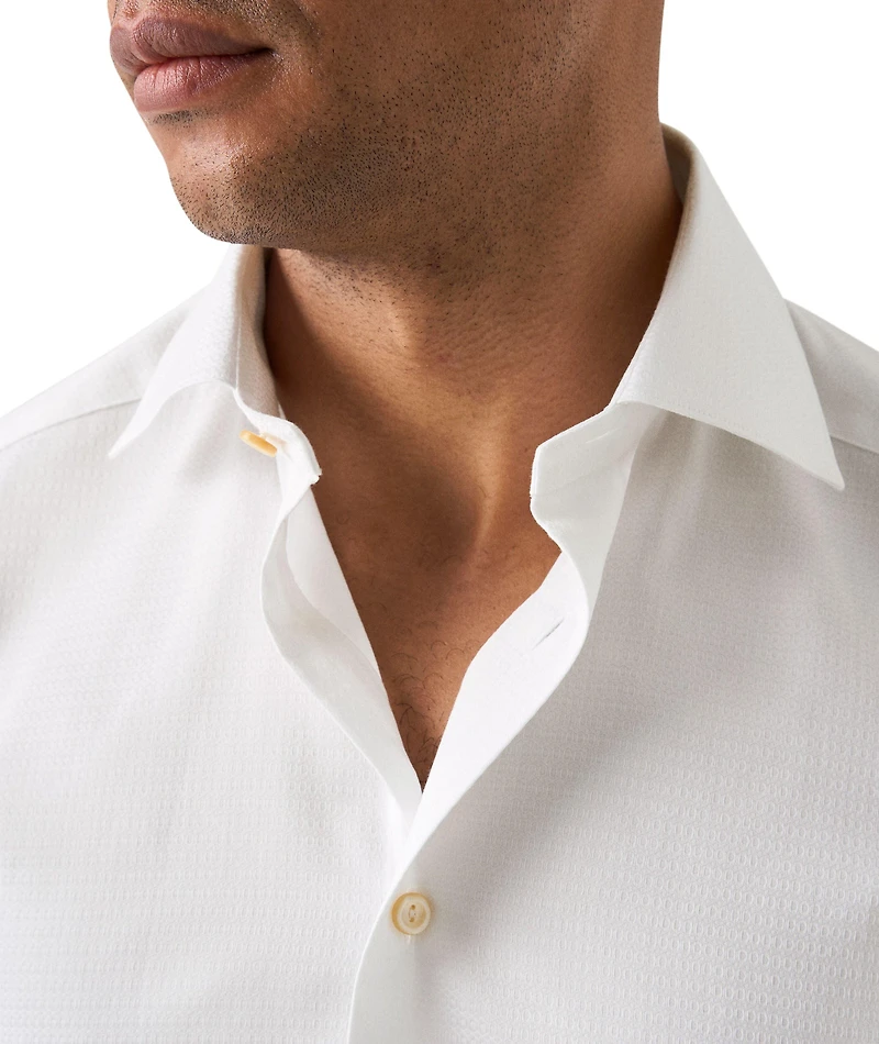 Contemporary-Fit Elevated Piqué Dress Shirt