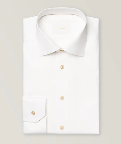 Contemporary-Fit Elevated Piqué Dress Shirt
