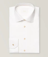 Contemporary-Fit Elevated Piqué Dress Shirt