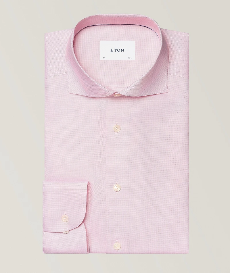 Slim-Fit Solid Oxford Dress Shirt