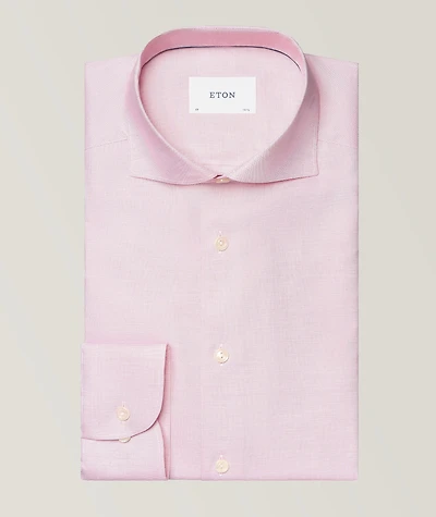 Slim-Fit Solid Oxford Dress Shirt