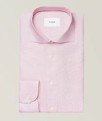 Slim-Fit Solid Oxford Dress Shirt