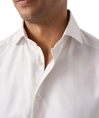 Slim-Fit Mélange Dress Shirt