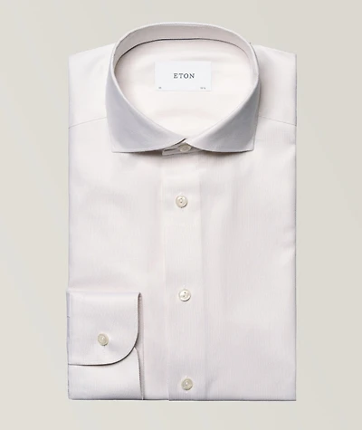 Slim-Fit Mélange Dress Shirt