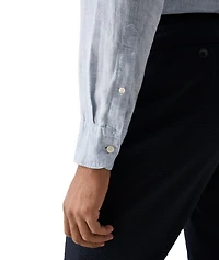 Contemporary-Fit Solid Linen Shirt