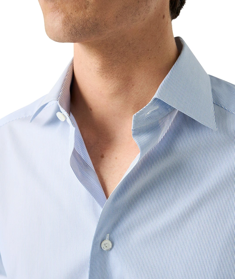 Slim-Fit Elevated Stripe Dress Shirt